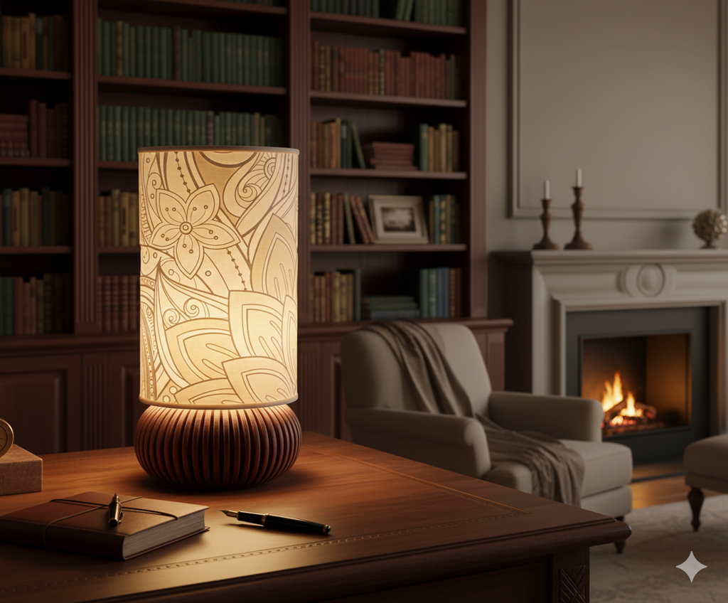 FloraSphere" – Intricate Floral Ribbed Base STL File